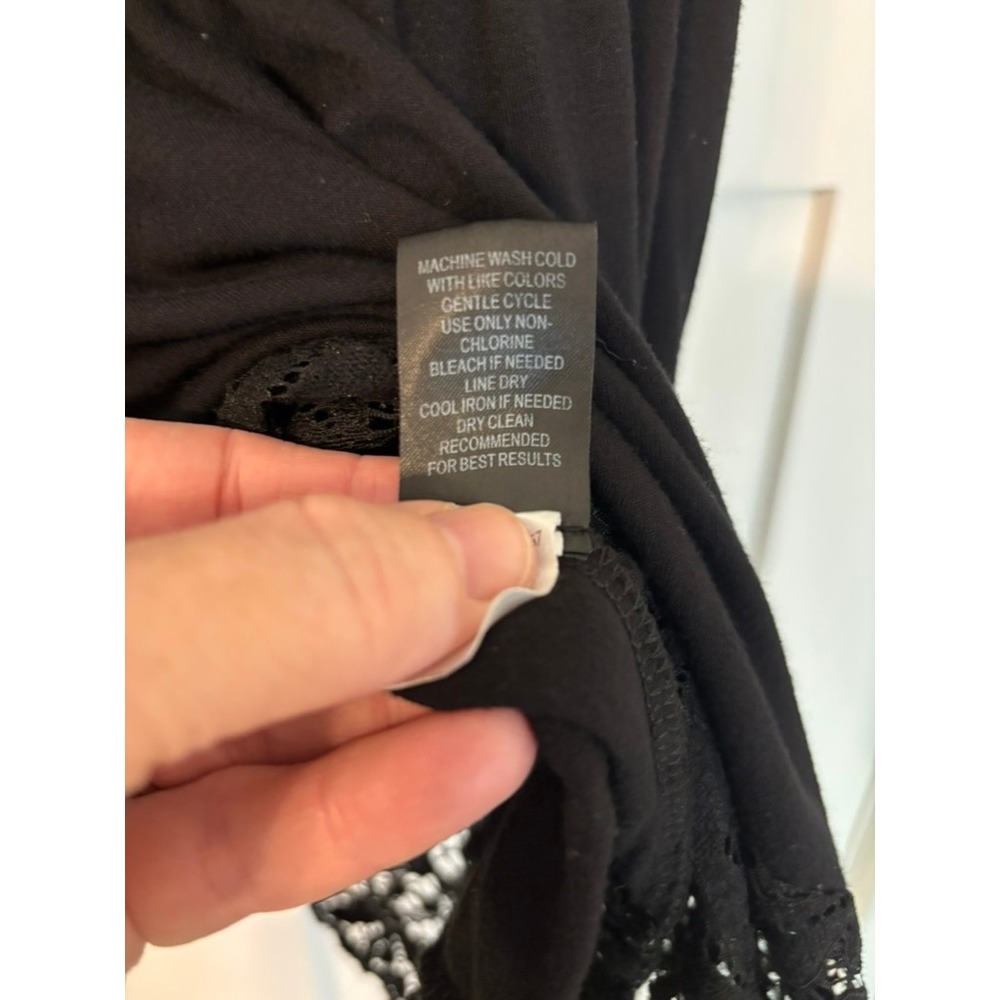 Torrid Super Soft Black Lace Off-Shoulder Ruffle Top - Plus Sz 2 Whimsigoth Boho - Picture 8 of 16